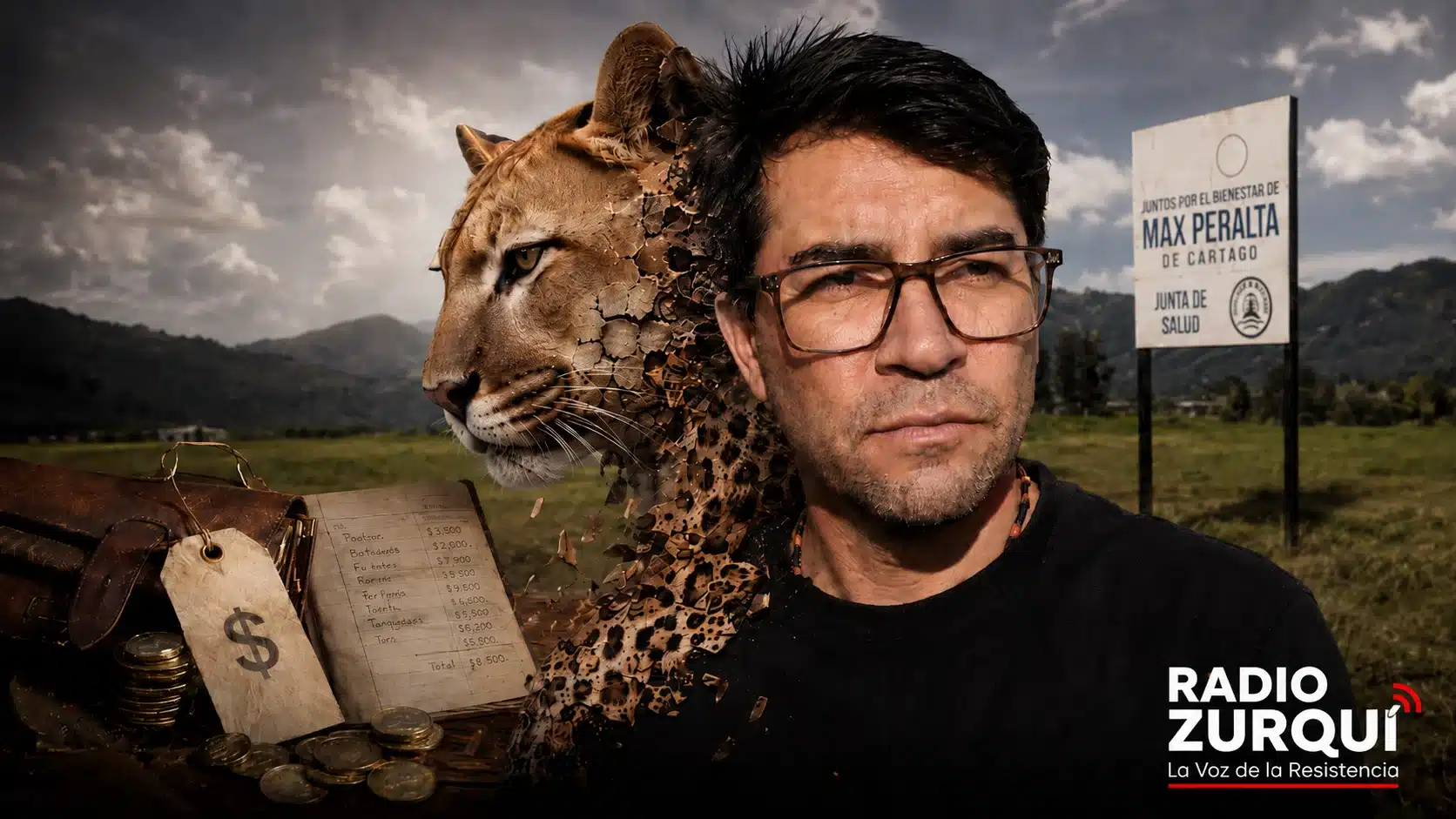 Puma de Trivisión quiso ser jaguar, pero quedó como mercader, imagen editorial de Radio Zurquí