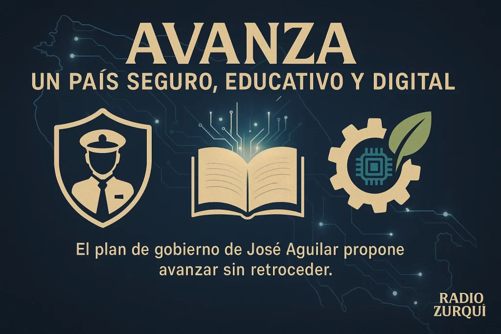José Aguilar, Partido Avanza, plan de gobierno, seguridad, educación, Estado digital, CCSS, economía, Costa Rica 2026