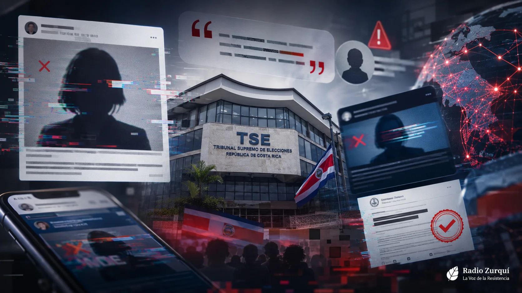 Desinformación electoral contra el TSE y ataques chavistas documentados por Radio Zurquí