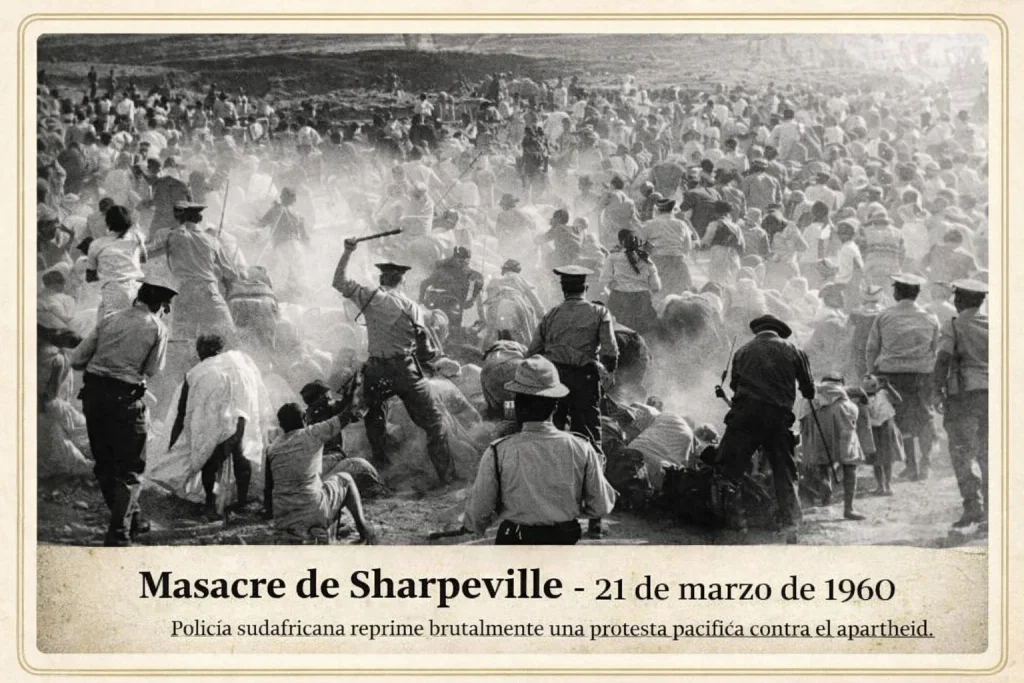 Masacre de Sharpeville el 21 de marzo de 1960 durante protesta contra el apartheid | Radio Zurquí