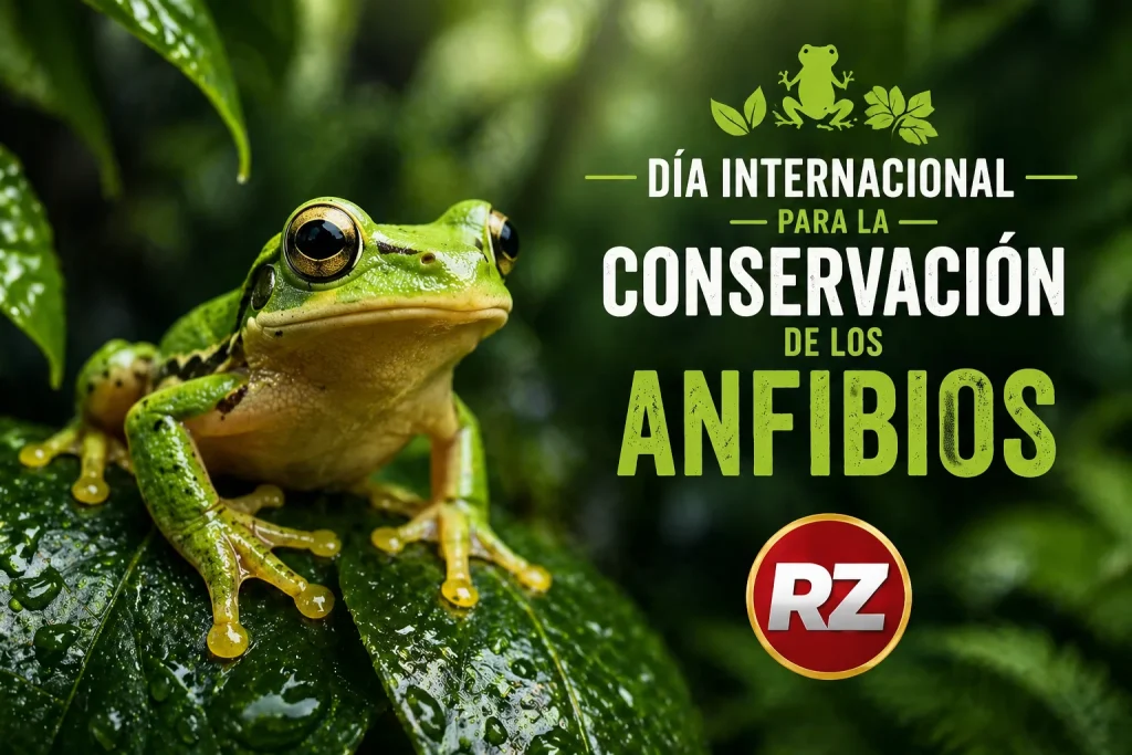 Día Internacional para la Conservación de los Anfibios 28 de abril ilustración rana Radio Zurquí