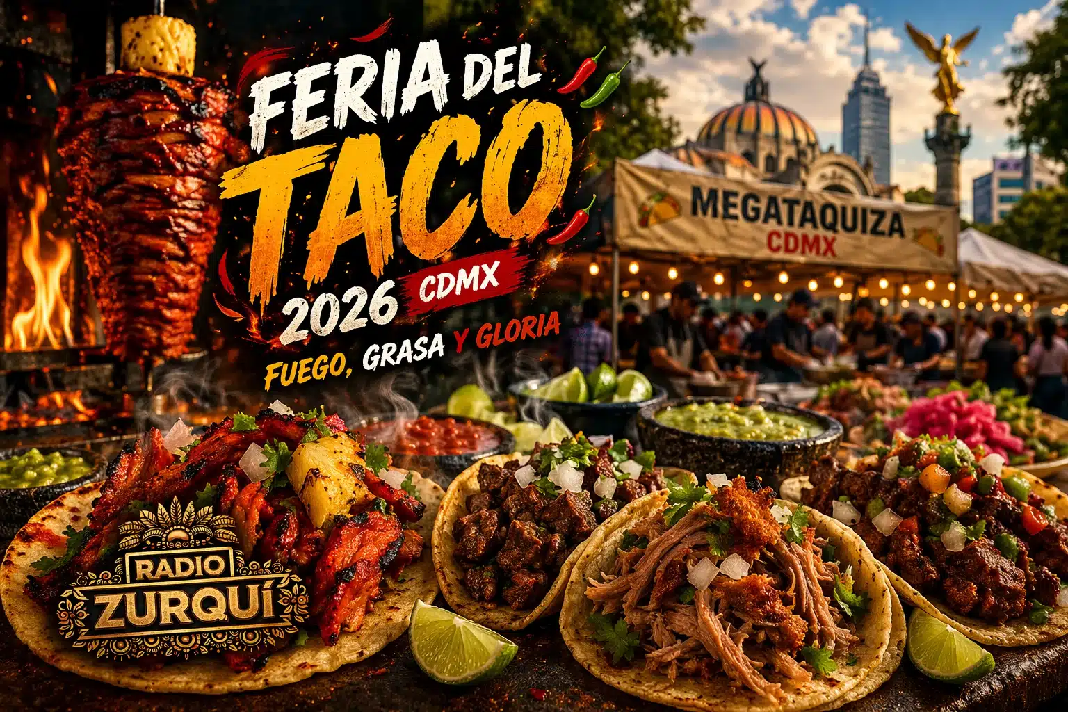 Feria del Taco 2026 CDMX megataquiza Cuajimalpa Radio Zurquí