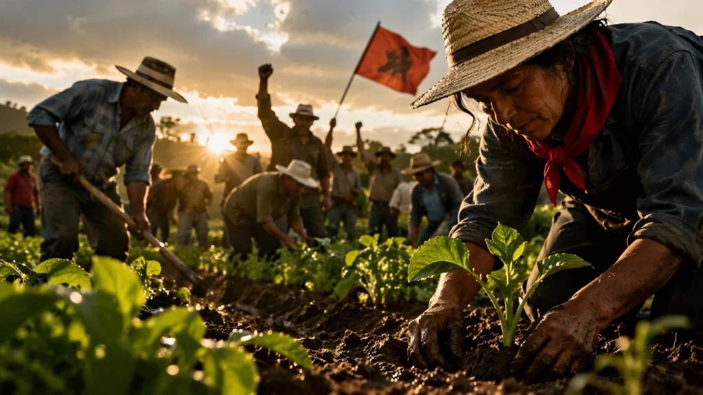 lucha campesina 17 de abril trabajadores rurales en el campo archivo de radio zurqui