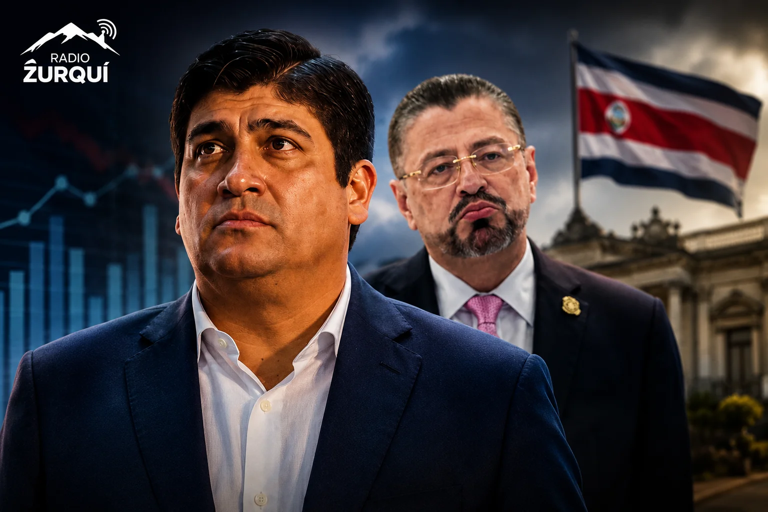 Rodrigo Chaves vs Carlos Alvarado, análisis político de Radio Zurquí sobre datos y relato oficialista