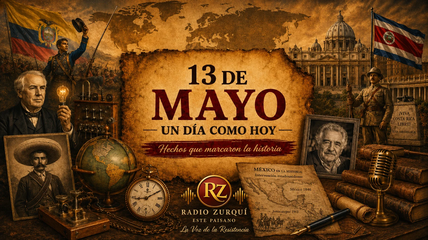 Un Día Como Hoy 13 De Mayo En La Historia — Radio Zurqui