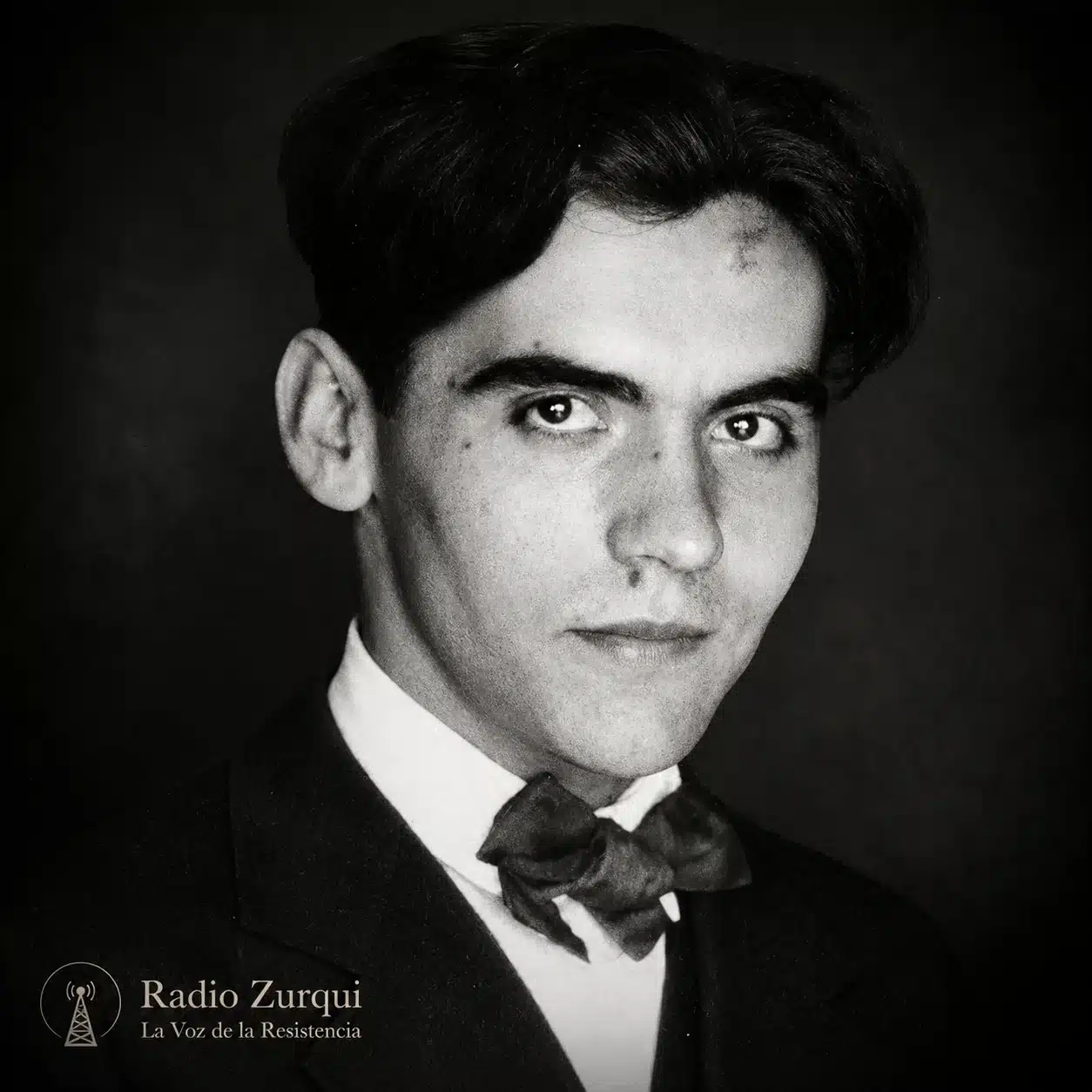 Retrato de Federico García Lorca para la cita del día de Radio Zurquí