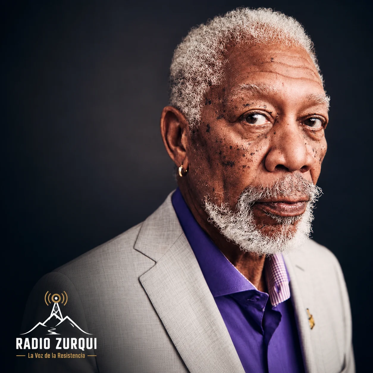 Morgan Freeman en imagen editorial para la cita del día de Radio Zurquí del 1 de junio