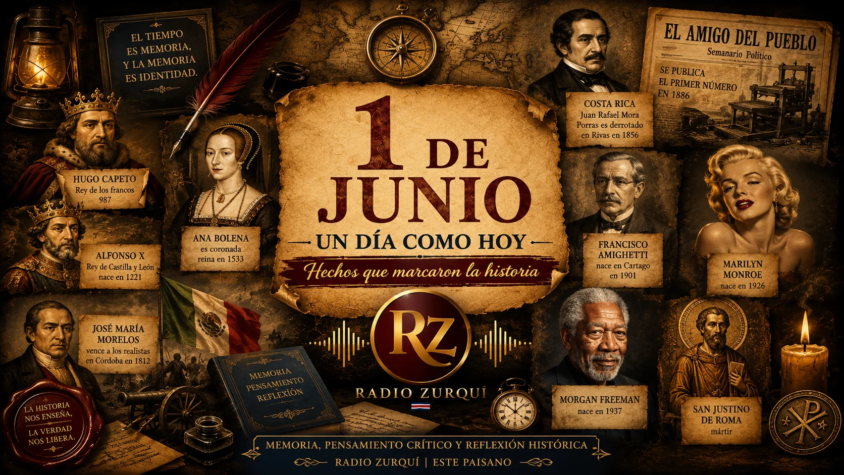 Un Día Como Hoy 1 De Junio En La Historia — Radio Zurqui
