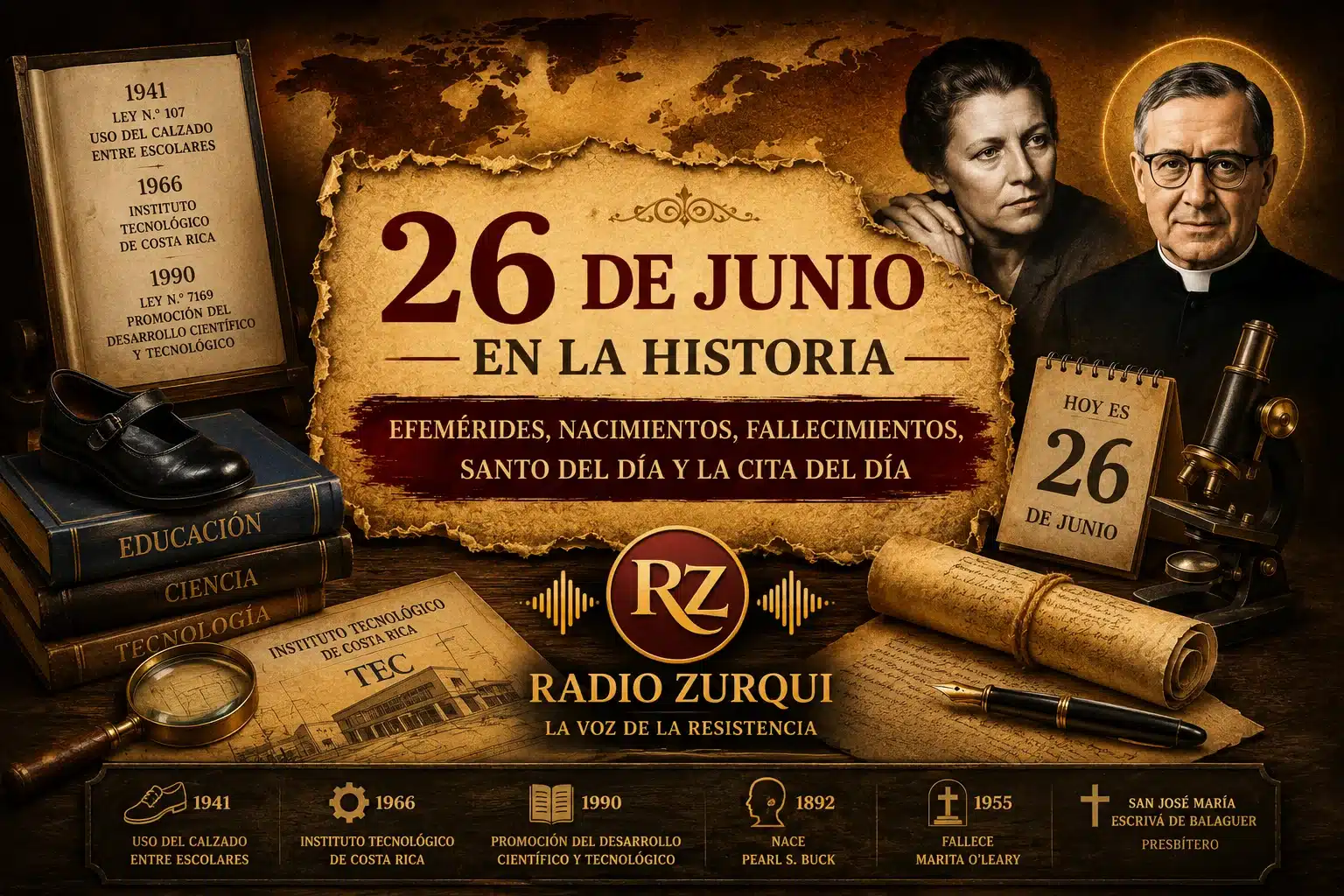 Un Día Como Hoy 26 De Junio En La Historia — Radio Zurqui
