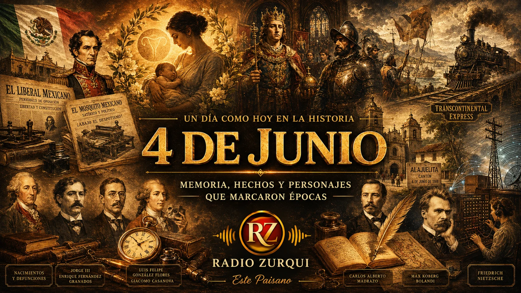 Un Día Como Hoy 4 De Junio En La Historia — Radio Zurqui