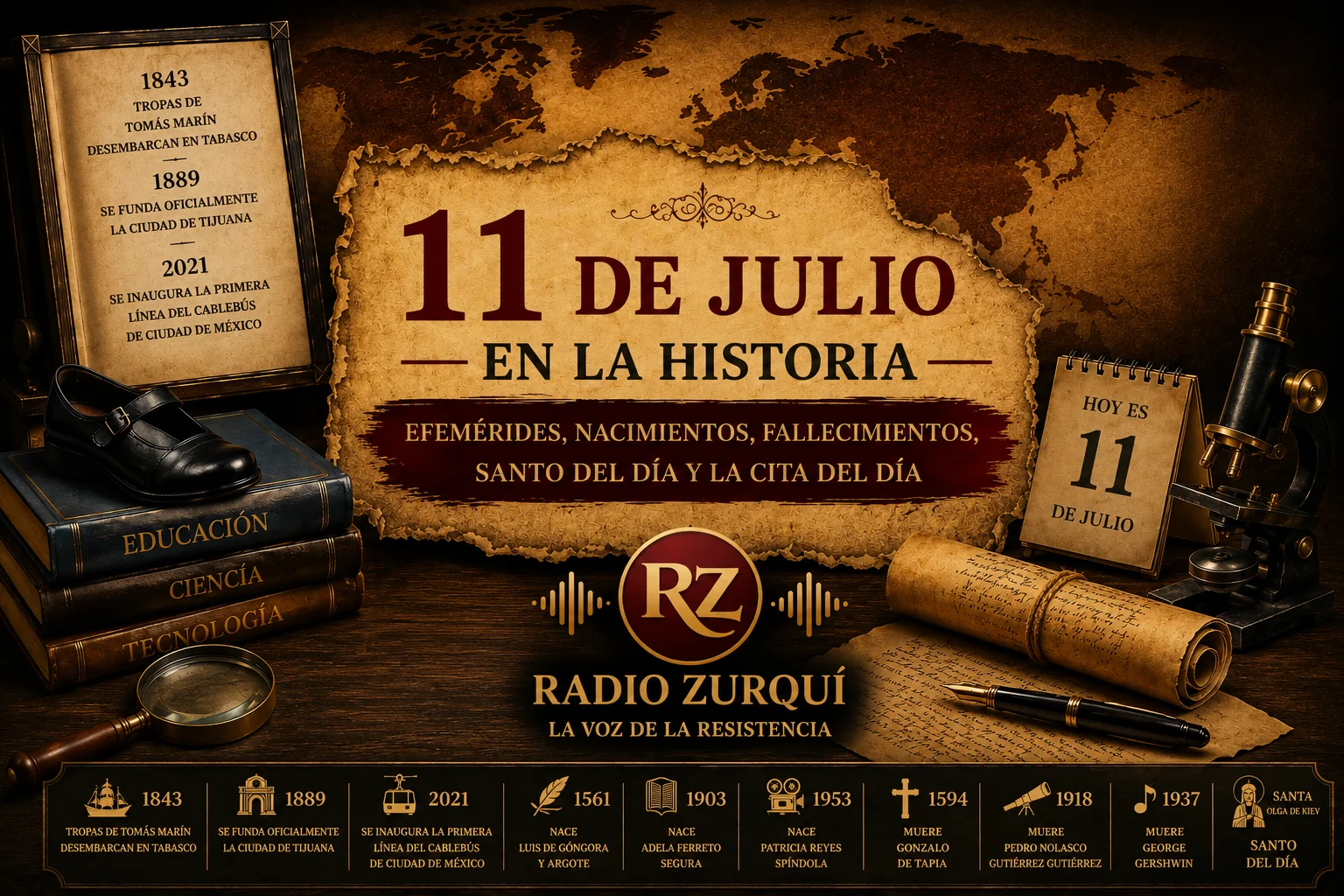Un Día Como Hoy 11 De Julio En La Historia — Radio Zurqui