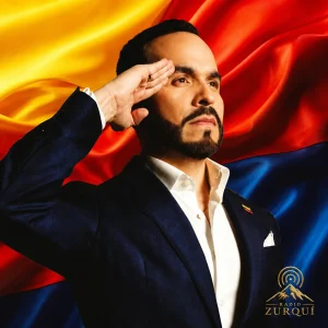 Abelardo de la Espriella como figura de la derecha latinoamericana en imagen editorial de Radio Zurquí.