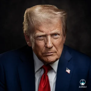 Donald Trump como figura de influencia sobre la derecha latinoamericana en imagen editorial de Radio Zurquí.