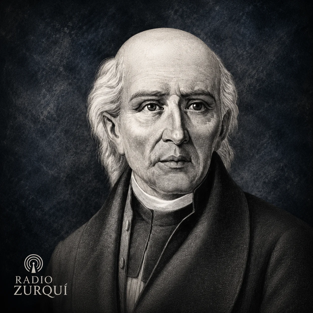 Retrato de Miguel Hidalgo y Costilla para la cita del 30 de julio en Radio Zurquí