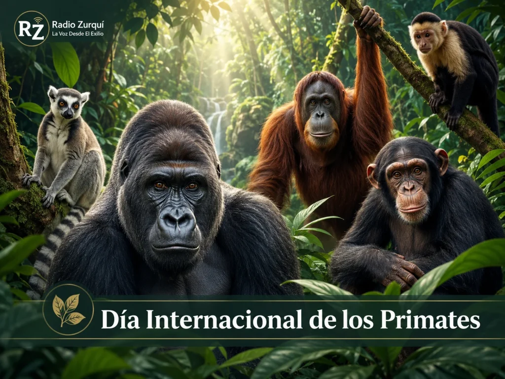 Día Internacional de los Primates, una jornada dedicada a la conservación y protección de las especies de primates.