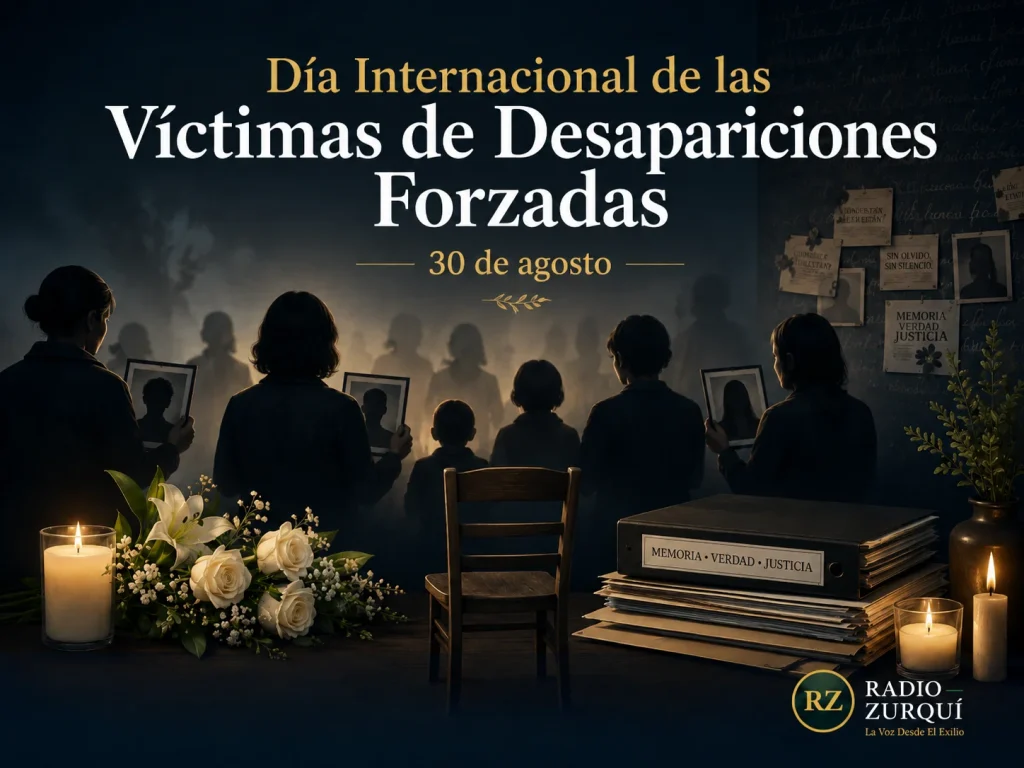 Día Internacional de las Víctimas de Desapariciones Forzadas, conmemoración del 30 de agosto