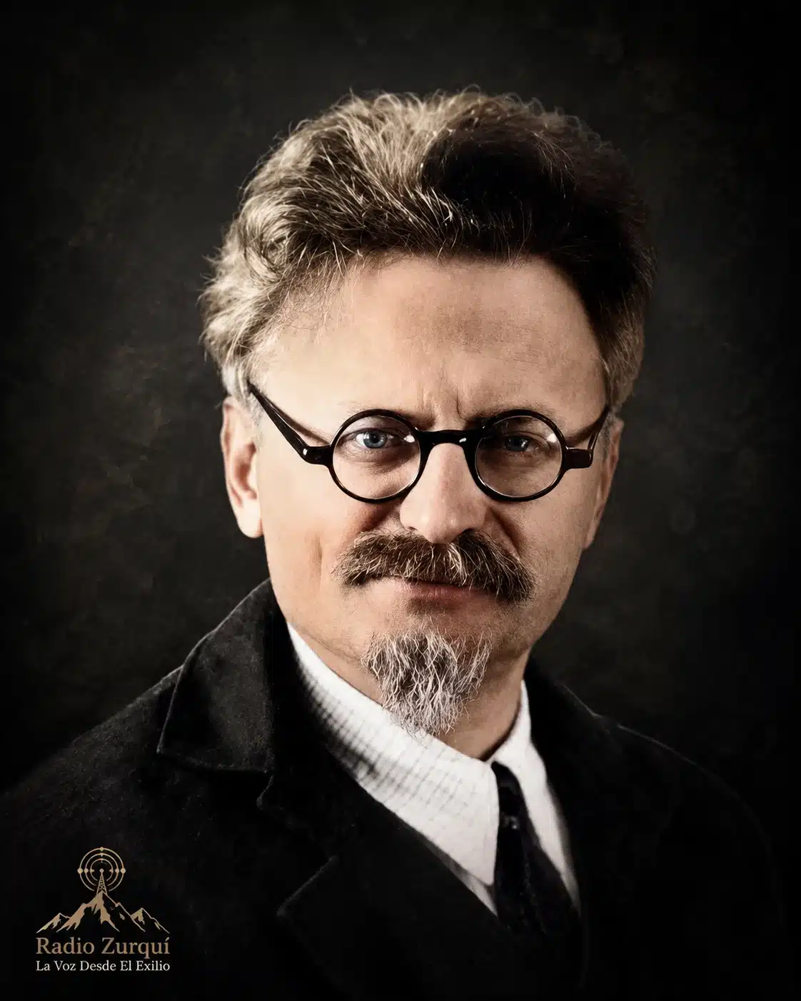 Retrato de León Trotsky para la cita del día del 21 de agosto en Radio Zurquí