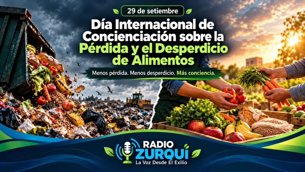 Día Internacional de Concienciación sobre la Pérdida y el Desperdicio de Alimentos, conmemorado el 29 de setiembre.