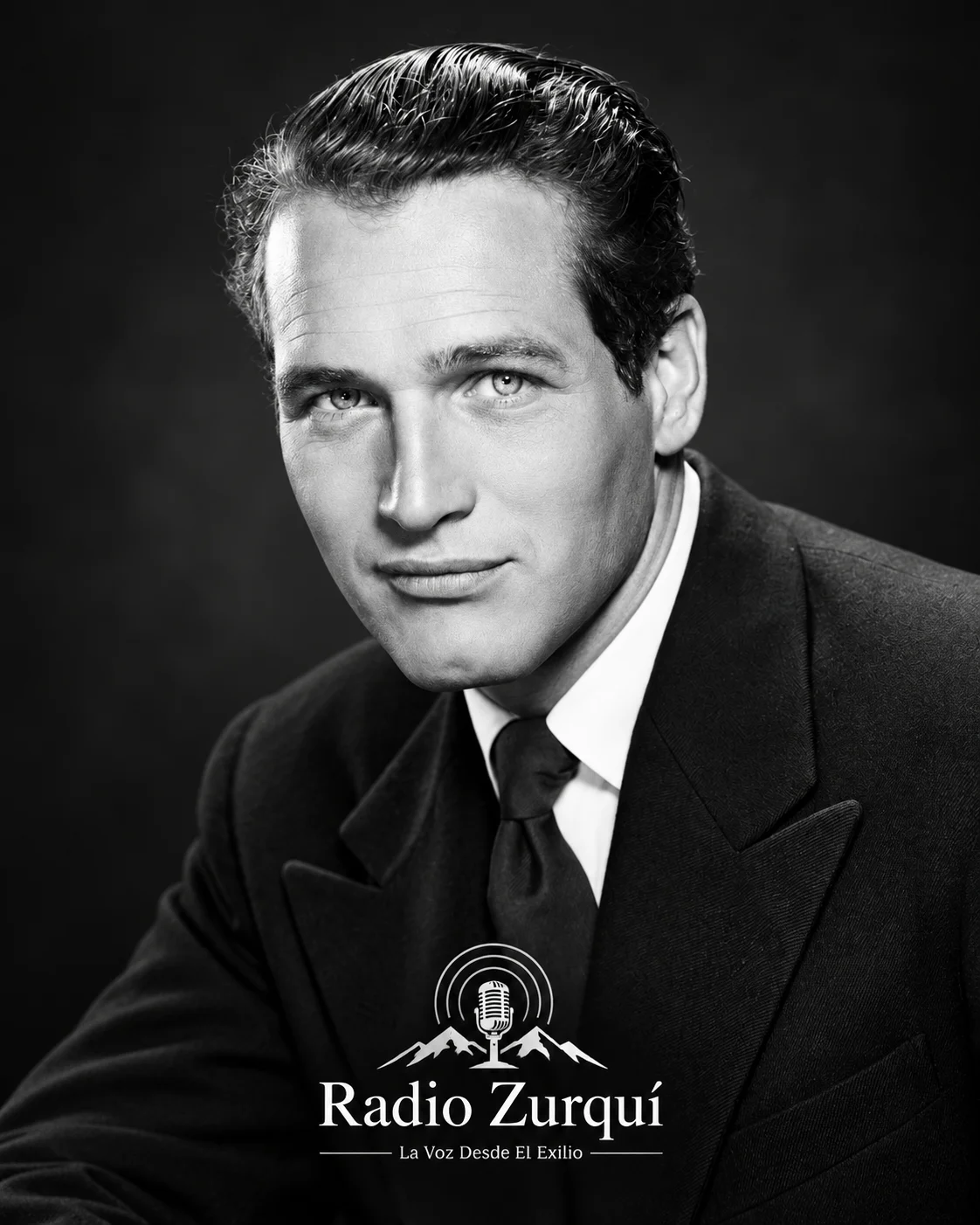 Paul Newman en retrato editorial para la Cita del Día de Radio Zurquí